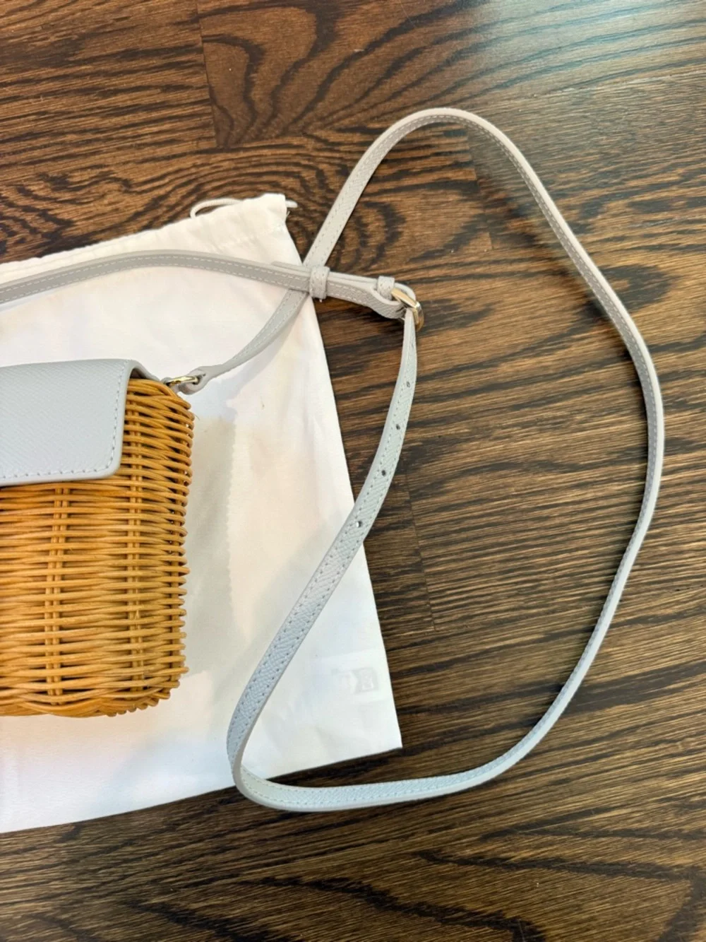 Furla Straw Woven Crossbody Bag NWT - spring purse - Picture 9 of 10